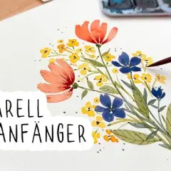 Aquarell Malideen: Einfache Motive für Anfänger & Fortgeschrittene