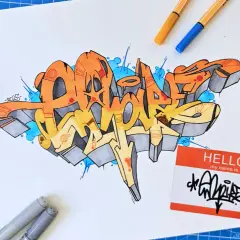 Graffiti Vorlagen: Einfache Skizzen & Designs zum Selbermachen