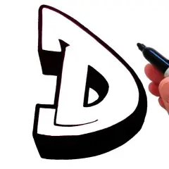 Graffiti 'D' lernen: Anleitungen, Stile & 3D-Effekte