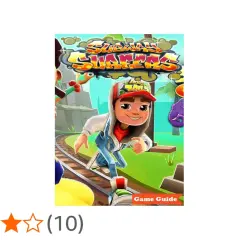Subway Surfers: Junge auf Bahngleisen mit Graffiti-Logo und "Game Guide"-Button.
