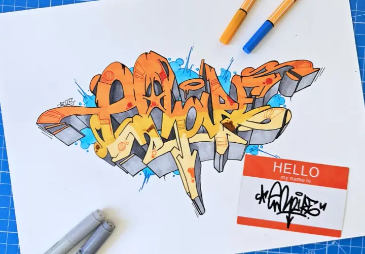 Graffiti Vorlagen: Einfache Skizzen & Designs zum Selbermachen