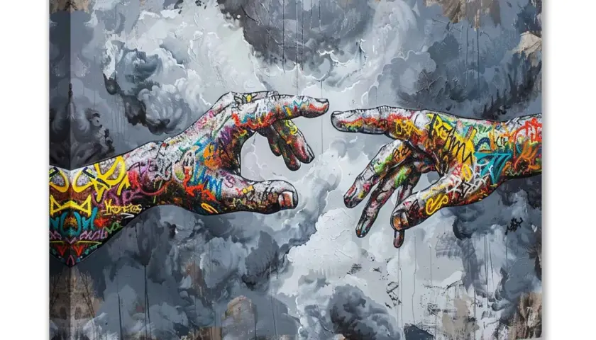 Graffiti auf Leinwand: Kunst malen, kaufen & Inspiration