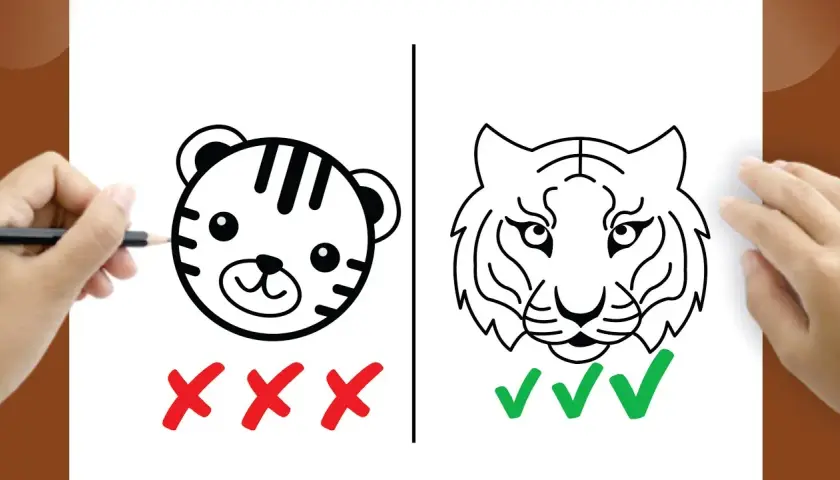 Tiger malen einfach: Schritt-für-Schritt Anleitung für Anfänger