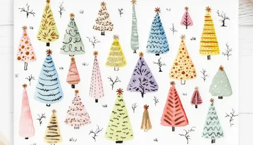 Weihnachtsbilder malen mit Kindern: Einfache Ideen & Anleitungen
