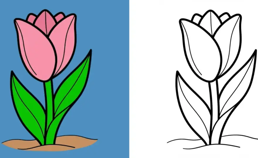 Blumen malen lernen: Einfache Anleitungen & kostenlose Vorlagen