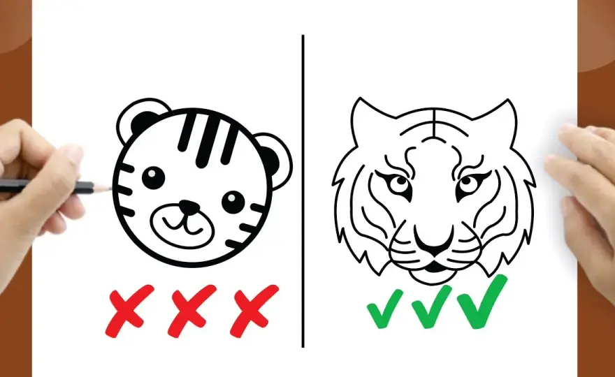 Tiger malen einfach: Schritt-für-Schritt Anleitung für Anfänger