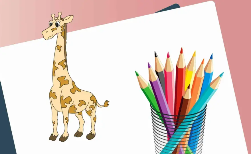 Giraffe malen: Einfache Schritt-für-Schritt-Anleitung für Kinder