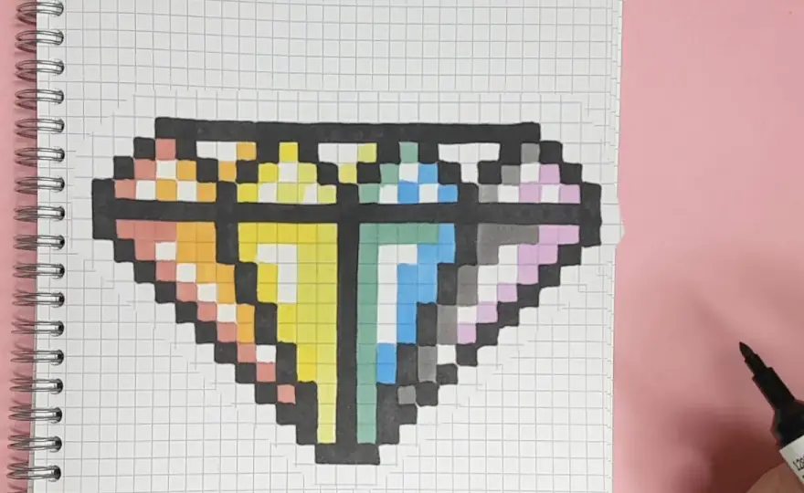 Pixel Art auf Papier malen: Einfache Anleitung & Vorlagen