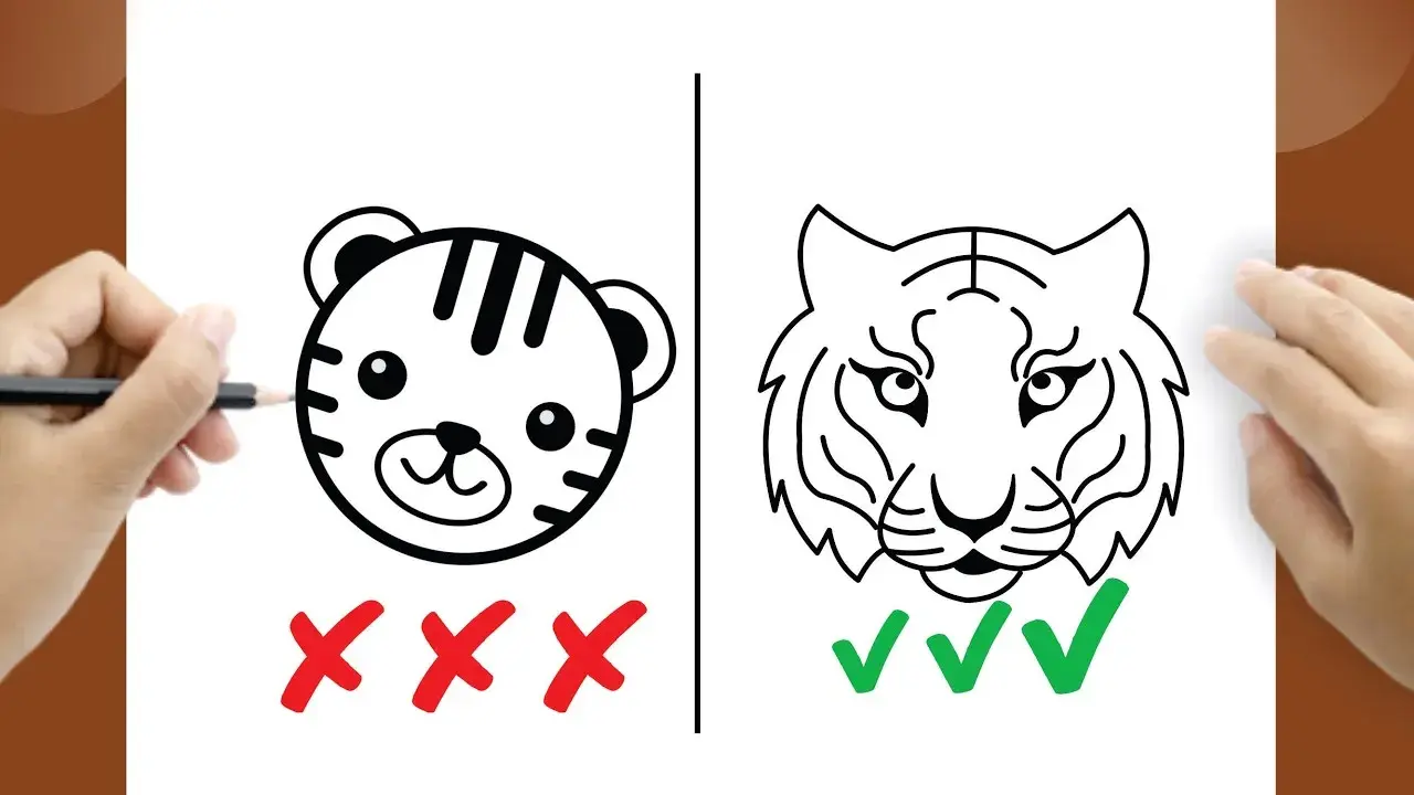 Tiger malen einfach: Schritt-für-Schritt Anleitung für Anfänger