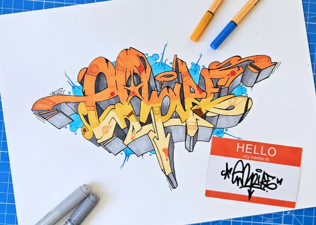 Graffiti Vorlagen: Einfache Skizzen & Designs zum Selbermachen