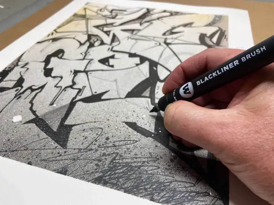 Graffiti Anfänger Skizzenbuch Bleistifte