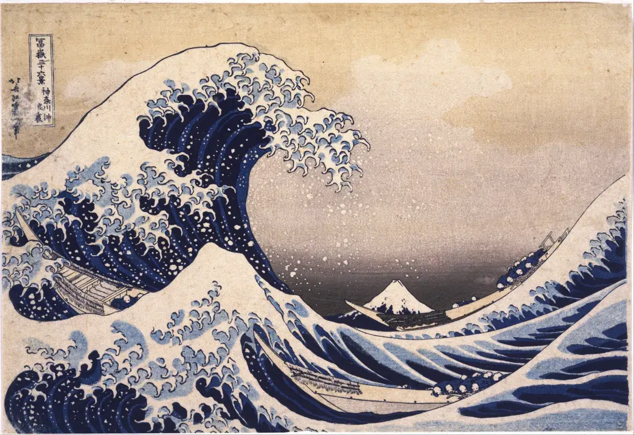 Die große Welle vor Kanagawa Hokusai