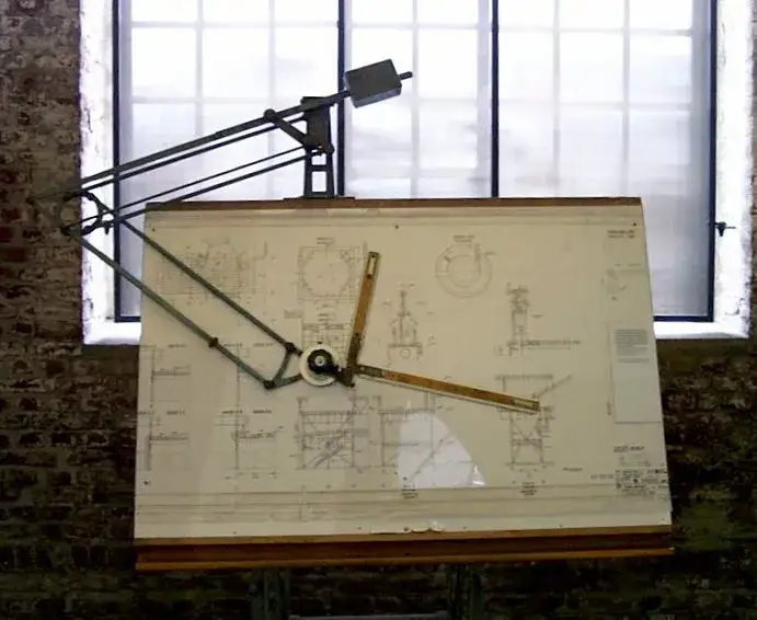 Evolution Technischer Zeichner Reißbrett CAD