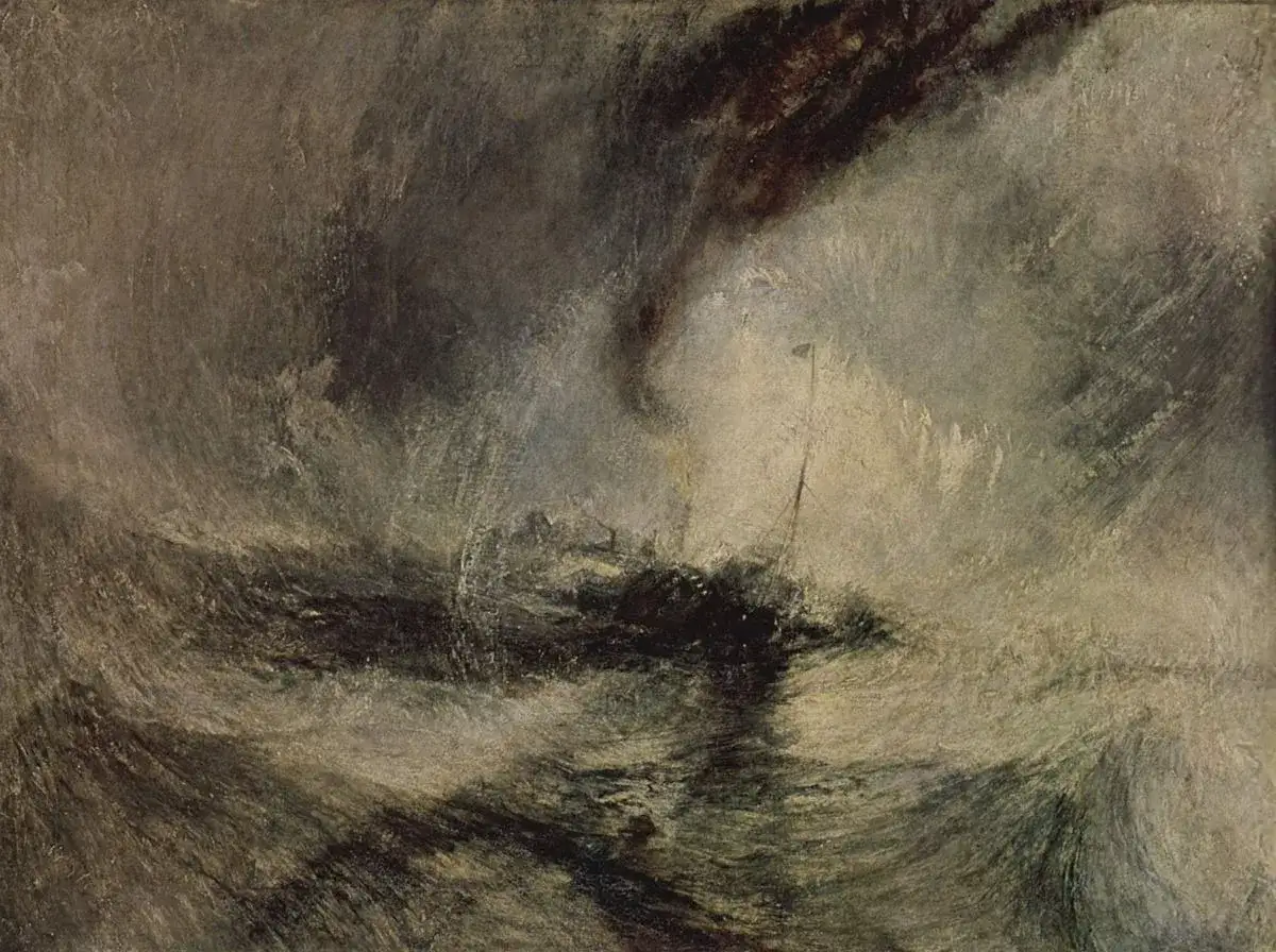 William Turner Schneesturm Dampfschiff vor einer Hafeneinfahrt