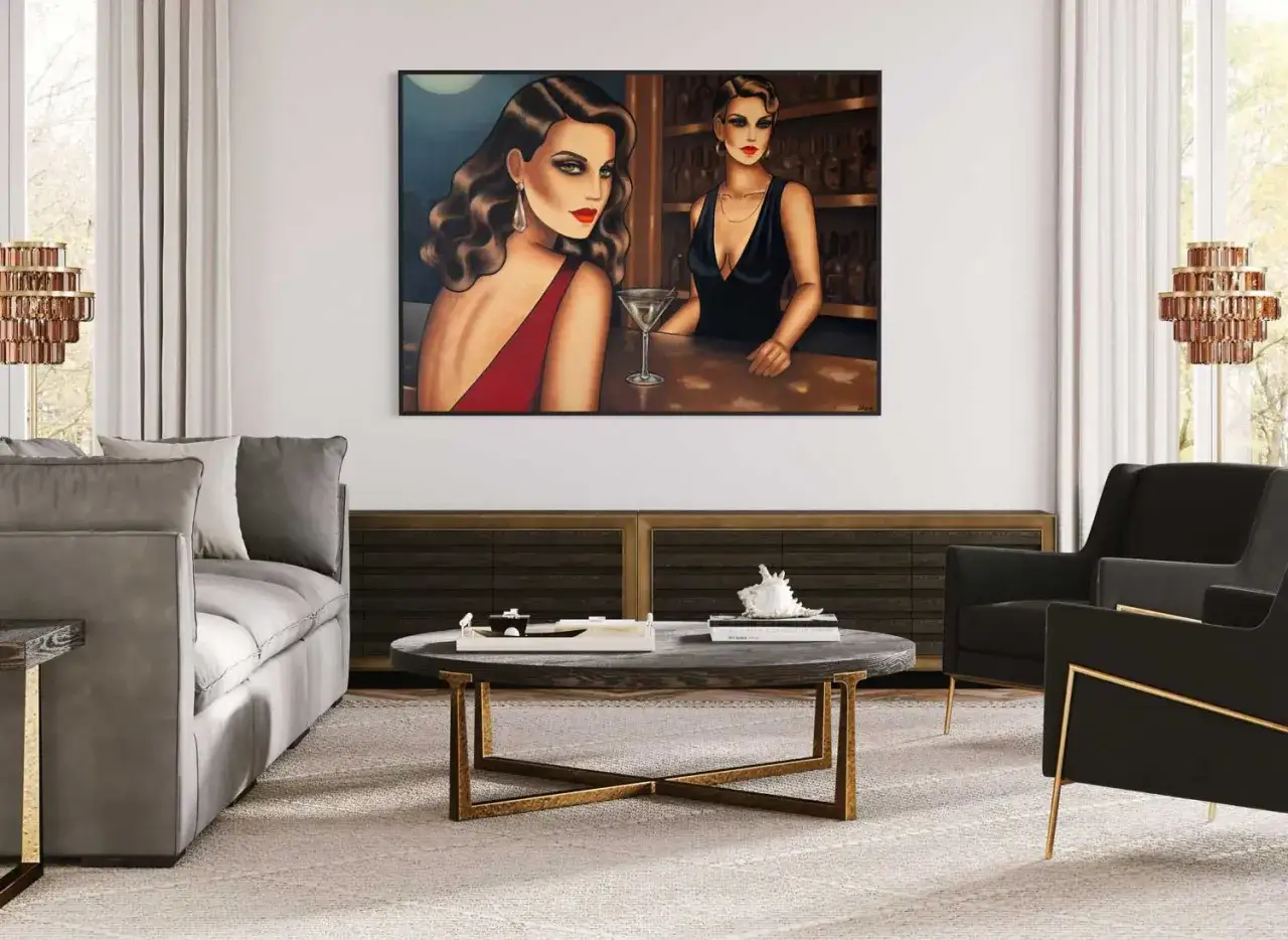 Frauenporträt Wohnzimmer Inspiration